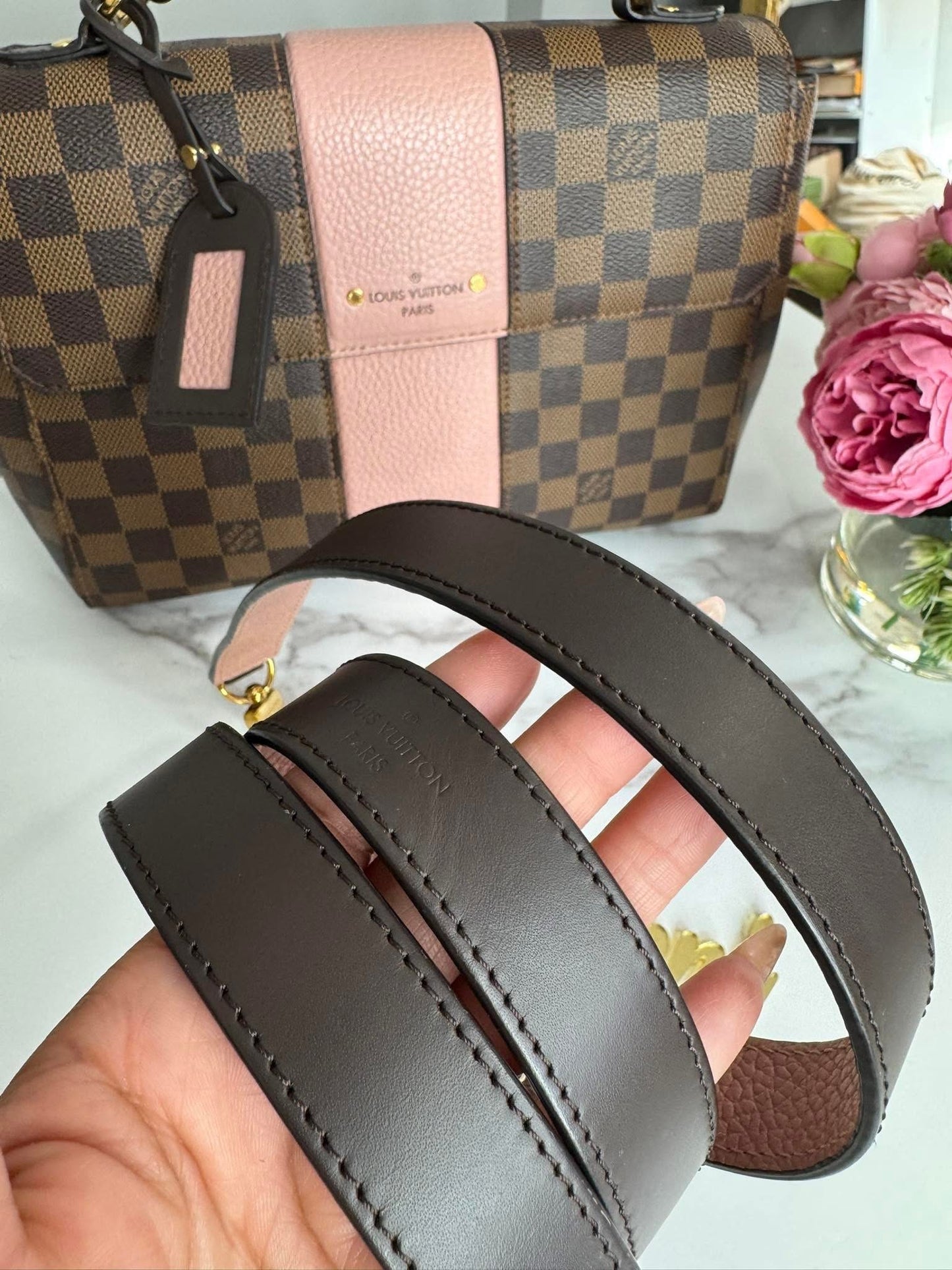 Louis Vuitton Damier Ebene MM Bond Street Magnolia