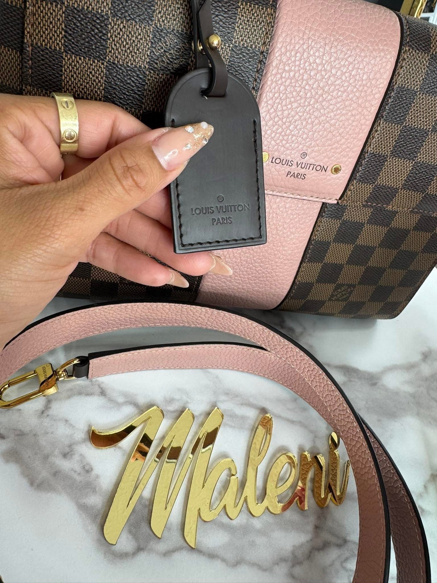 Louis Vuitton Damier Ebene MM Bond Street Magnolia
