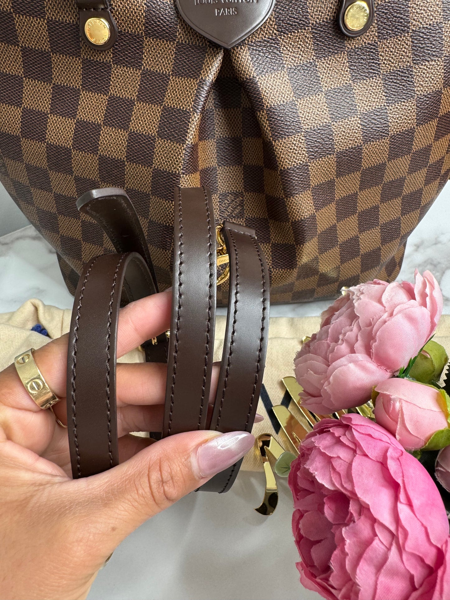Louis Vuitton Damier Ebene Siena MM