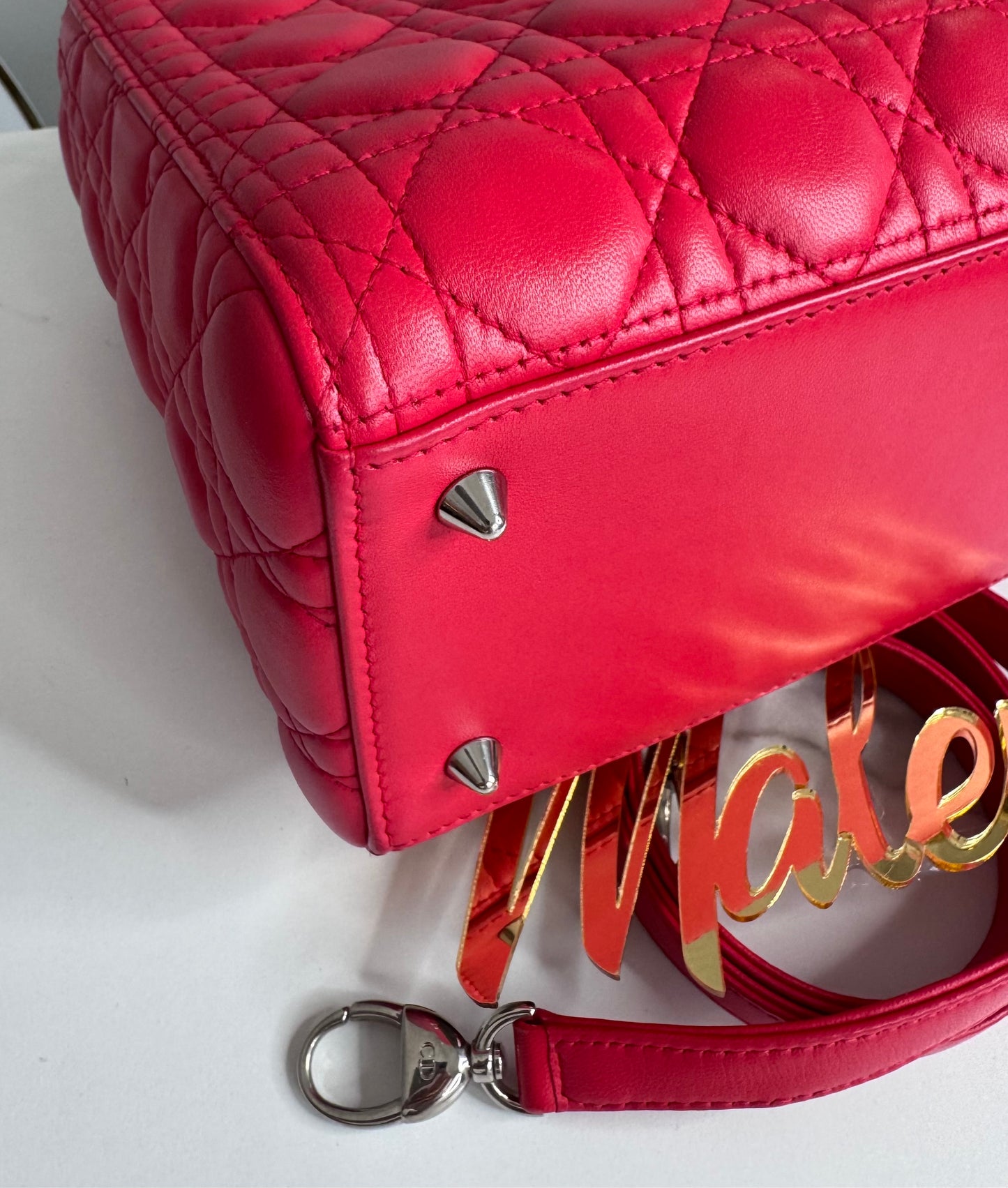 Lady Dior Bag Cannage Quilt Lambskin Medium