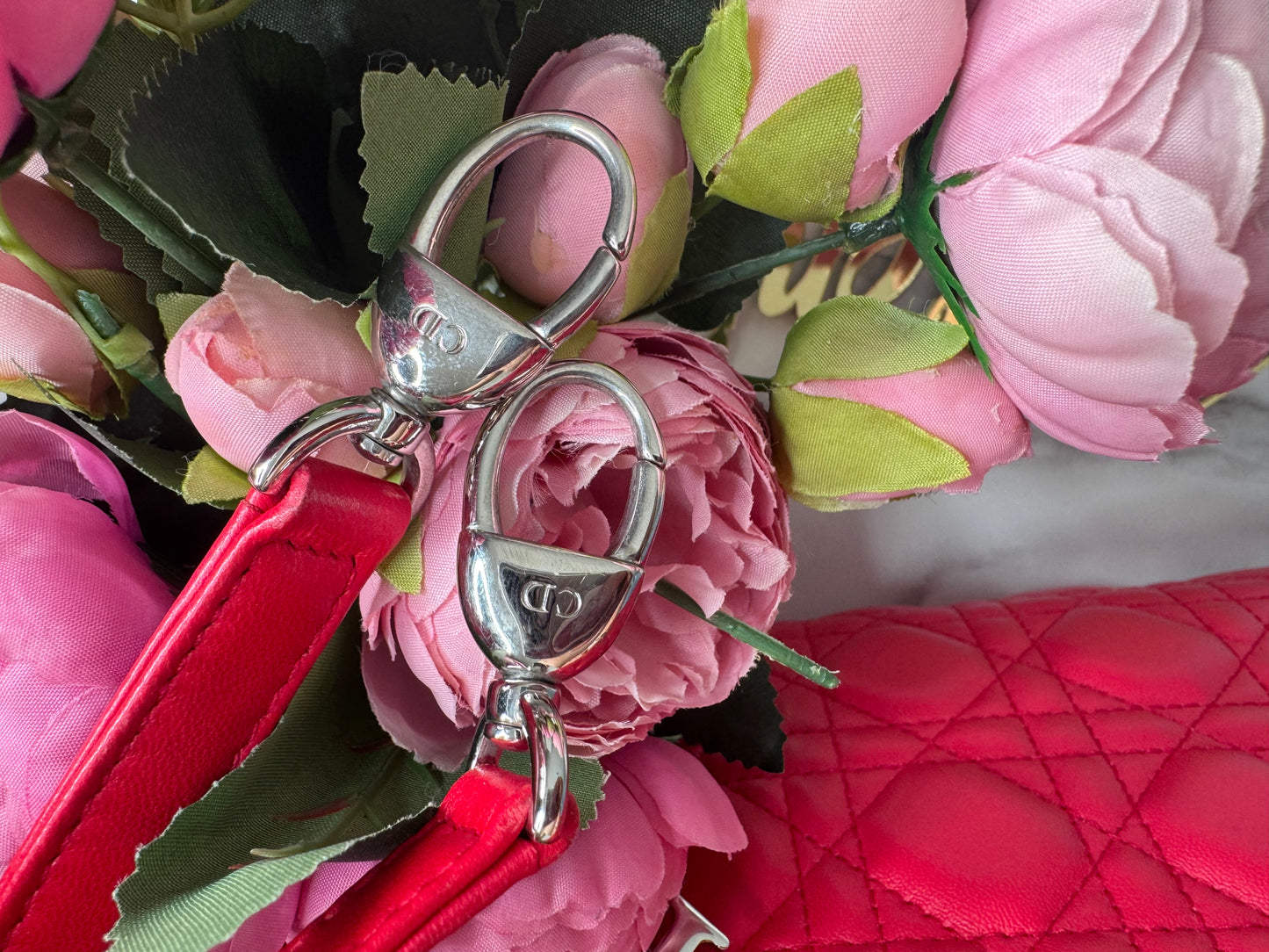 Lady Dior Bag Cannage Quilt Lambskin Medium