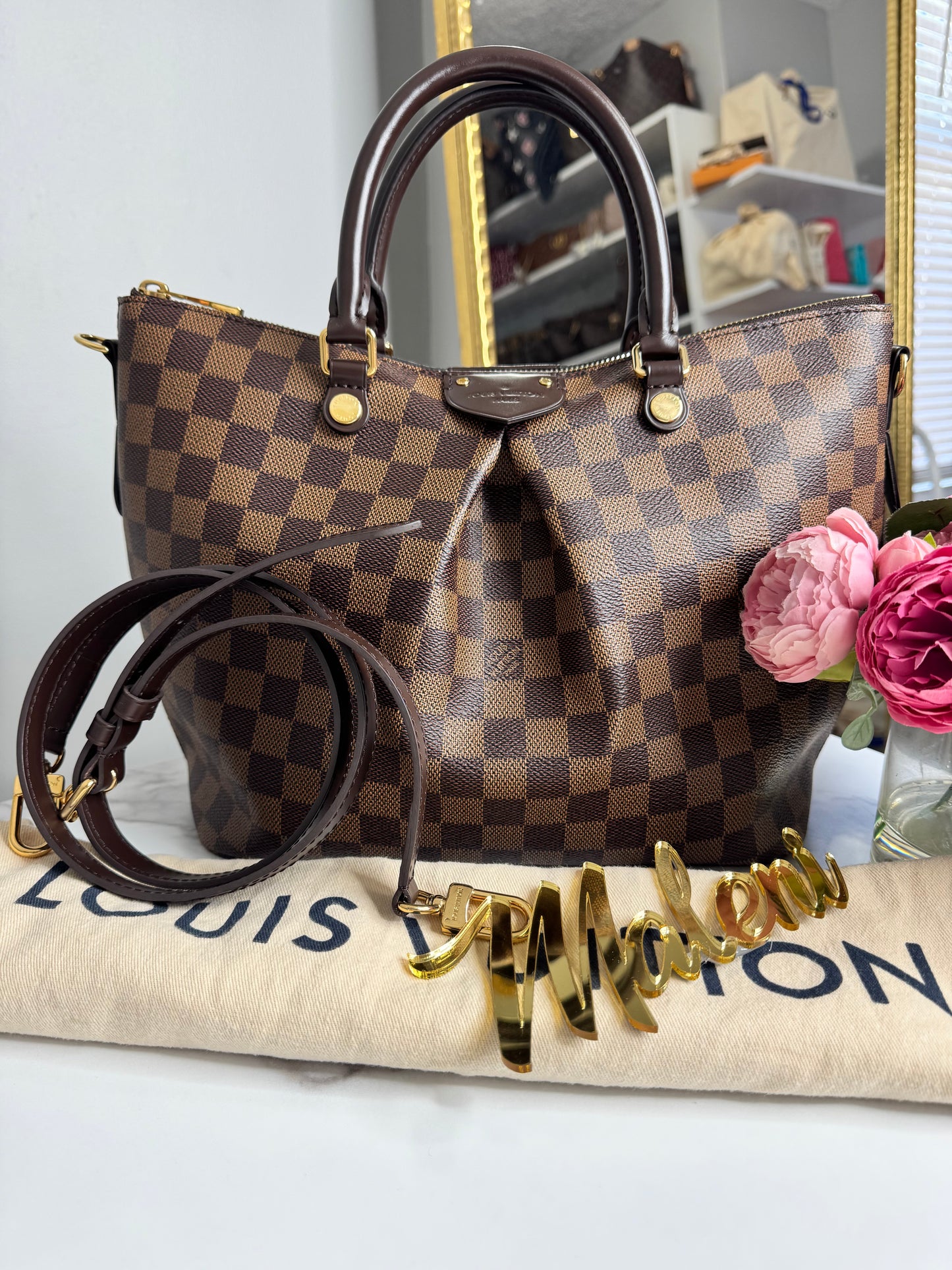 Louis Vuitton Damier Ebene Siena MM