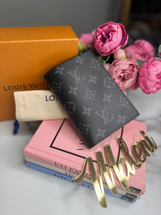 Louis Vuitton Passport Cover Eclipse Monogram